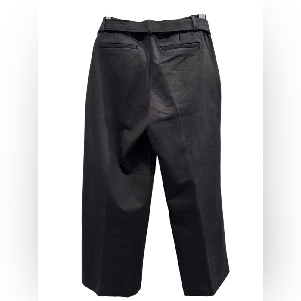 Crosby Black Metropolitan Belted Culotte Pants with Unique Silver Buckle Size 10 - Picture 9 of 9